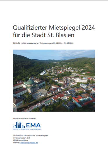 Qualifizierter Mietspiegel Stadt St. Blasien